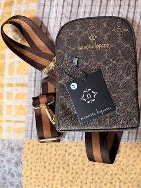 Nanette Lepore - Davey Chocolate Logo Crossbody
